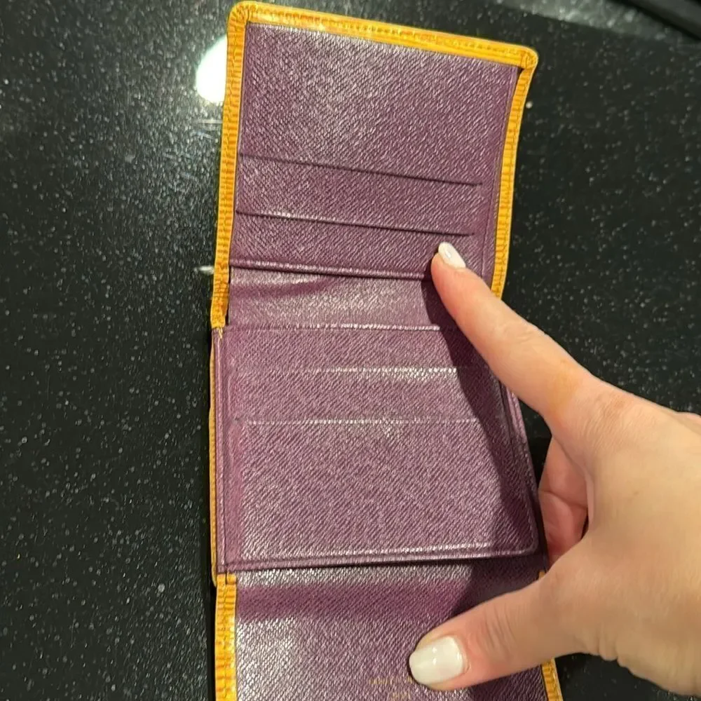 Louis Vuitton Gold and Orange Wallet